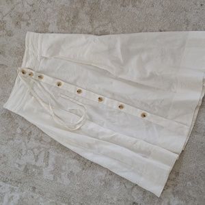 Linen Midi Skirt